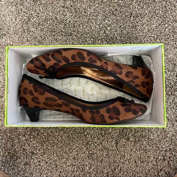 Sam Edelman Leopard Print Hope 211 Low Heeled Shoes - Picture 2 of 6